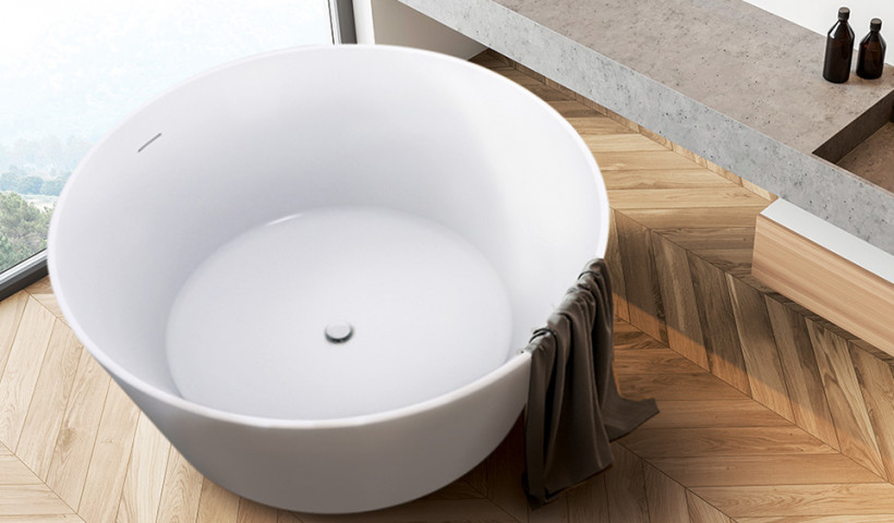 介绍全新Evok无缝圆形独立式浴缸